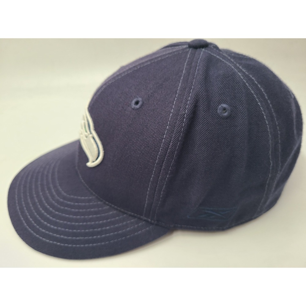 Seattle Seahawks Reebok Fitted 7 7/8 Hat Cap Wool Men Women NFL Football Blue - Picture 5 of 14